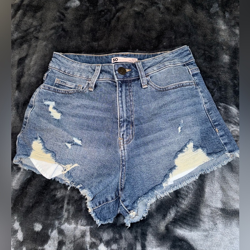 High Rise Jean Shorts